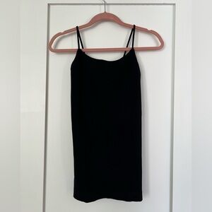 TEES by TINA Cami in black. Seamless, one size fits most. Worn once.